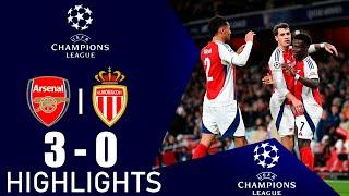 Arsenal vs AS Monaco 3-0 Highlights Goals | Liga de Campeones 2024