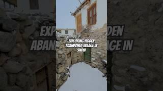 Exploring Hidden Abandoned Village in the Snow #TravelVlog #MysteriousPlaces #Winter#LostVillage