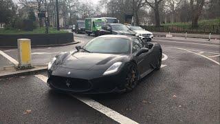 Black Maserati MC20 Luxury Car In Mayfair London | Watch Da kargo | Car Spotting London Supercars