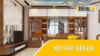NỘI THẤT NGUYÊN CĂN HIỆN ĐẠI Ở HÓC MÔN | NHÀ BẾP XINH
