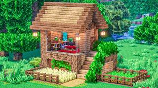 Minecraft: How to Build a Small Wooden House | Wooden Survival House