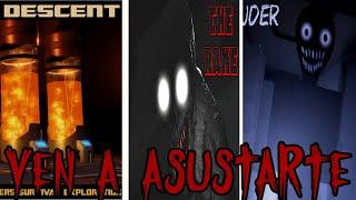 Estos juegos de terror dan mucho miedo para uno solo, ven a jugar