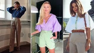 93 idee di outfit eleganti per camicie per la primavera estate