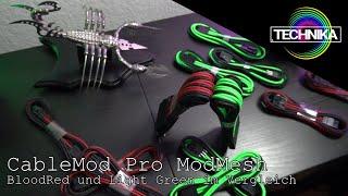 CableMod Pro ModMesh Cable BloodRed und Light Green (2020)