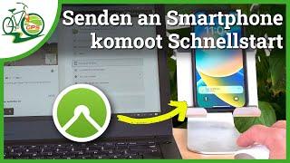 komoot Tour "Senden an Smartphone"  Schnellstart der Navigation