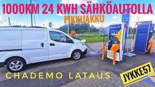 1000km 24kwh:n Pikkuakku Sähköautolla