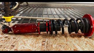 Coilover Suspension vs 60,000 PSI Waterjet