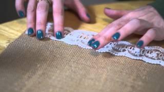 DIY Burlap Table Runner