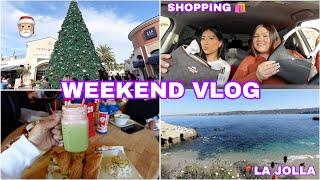 SECRET SANTA GIFT SHOPPING  AT CARLSBAD OUTLETS  *WEEKEND VLOG*