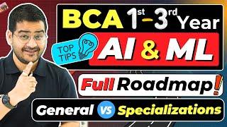 BCA AI & ML Complete RoadmapBCA Course 1st to 3rd Year Best Tips #bca #aiml #ai #bcacourse #viral