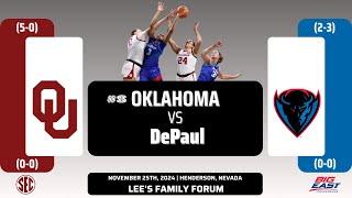 No. 8 Oklahoma vs DePaul | 2024 Ball Dawgs Classic | 11.25.24