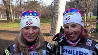 Kikkan Randall and Jessie Diggins - World Cup Silver in Milan