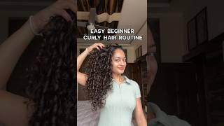 Curly hair routine for beginners India #curlyhairindia #curlyhair #curlyhairroutine