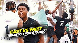 Ballislife EAST vs WEST Coast Squad REMATCH For $10,000!! Nasir Core & Frank Nitty GO AT IT!