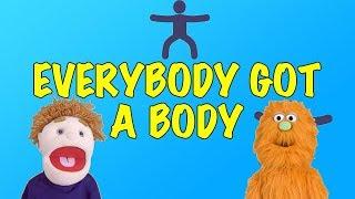 CHILDREN'S BODY ACTION SONG | LEARN ABOUT THE BODY | EVERYBODY GOT A BODY | Mr Eddy Spaghetti