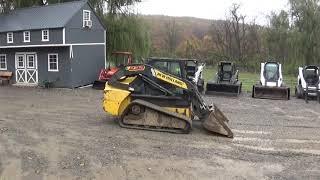 2011 New Holland C232 track skid steer loader, pilot controls  and cab