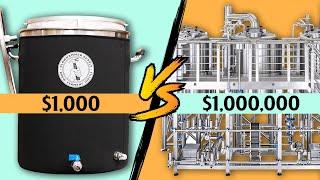 Brewing the Same Beer on $1000 vs $1,000,000 Systems