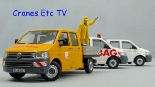 NZG Volkswagen T5 'Strabag, Bögl and White' by Cranes Etc TV