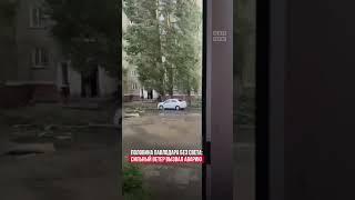 Pavlodar and Ekibastuz without electricity - wind knocked down trees, power line accident