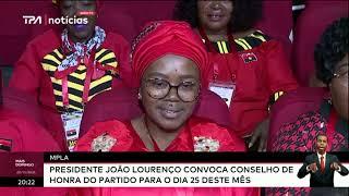 MPLA - Presidente João Lourenço convoca Conselho de Honra do Partido para o dia 25 deste mês