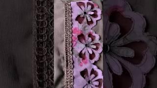 Beautiful cutwork border design #designernushratnaz #shortvideo #viral #ytshorts #shortsvideo