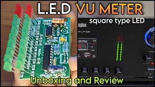 Dtech Audio Bar Type LED VU meter Unboxing Review Testing | Old type LED VU meter