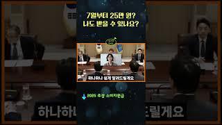 7월부터 25만 원 지원? 나도 받을 수 있나요? 2025 추경 소비지원금 총정리