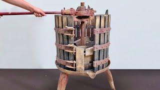 Antique Grape Press Restoration