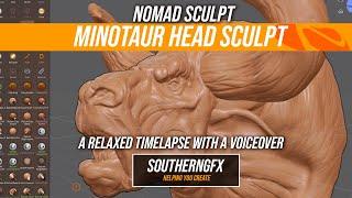 Sculpting a minotaur head | Nomad timelapse