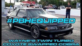 Twin Turbo Coyote Swapped Cobra goes 8's