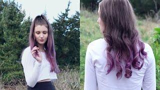 Purple Ombre Hair | DIY for brown hair