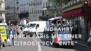 Stadtrundfahrt durch Paris mit einer Citroen 2CV "Ente"