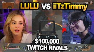 iitztimmy vs lululuvely in LAST 2 SQUAD $100,000 TWITCH RIVALS!! ALL STREAMERS POV