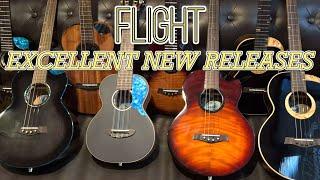 Flight Ukuleles - EXCELLENT NEW RELEASES - Tenor/Baritone/8 String