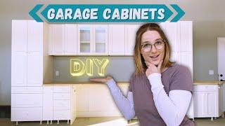 Repurposed Kitchen Cabinet Installation | DIY Garage Storage Solution