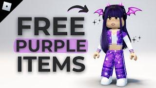 HURRY! GET EVERY PURPLE FREE ROBLOX ITEMS 