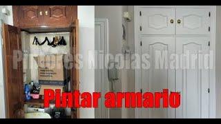 Pintar armario de madera en blanco