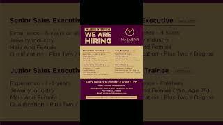 Malabar Group-Sales Executive(Senior,Junior,Trainee) Walk in Interview-Every Tuesday & Thursday