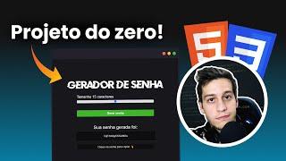 Criando projeto completo com HTML, CSS e JavaScript