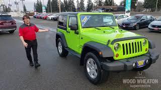 Gecko Green Jeep Wrangler - Wood Wheaton Honda