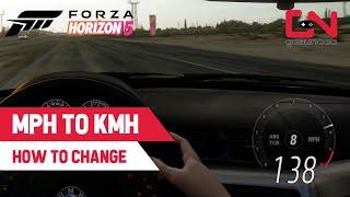 Forza Horizon 5 How to Change Speed Units (Metric, English, Default)