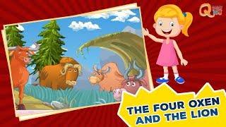 The Four Oxen and The Lion | Animated Stories | Quixot Kids