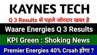 waare energies share news premier energies share news kpi green share news kaynes technology share