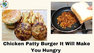 Chicken Patty Burger It Will Make You Hungry || Maham's Cooking,Vlog In Uk