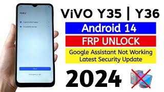 Vivo Y35 | Y36 Google Frp Bypass Android 14 2024 (Without Pc).