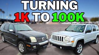 Turning $1,000 To $100,000 Pt. 26 - $3,000 In 10 Hrs. Flipping Cars