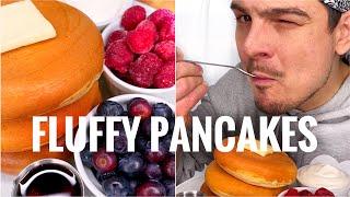 EASY FLUFFY pancakes.. maybe the fluffiest? ️ RECIPE in the description| CHEFKOUDY