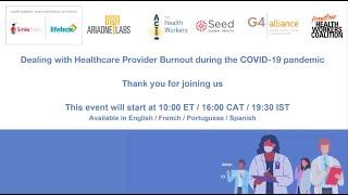 Dealing with Healthcare Provider Burnout During COVID-19