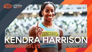 Kendra Harrison takes 100m hurdles victory with 12.76 | Continental Tour Gold Tokyo 2022