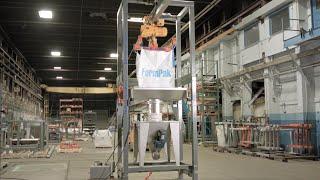 About Hoist & Trolley Loaded Bulk Bag Unloader | FormPak's BagFlo 500 HT